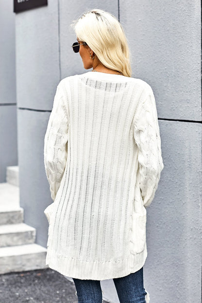 Button Pocket Knit Cardigan