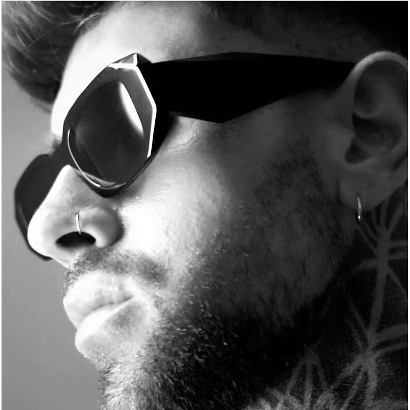 Rectangular Retro Sunglasses