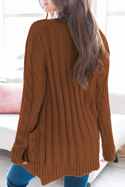 Button Pocket Knit Cardigan