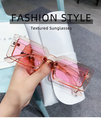 Rectangle Vintage Sunglasses UV400 Eyewear