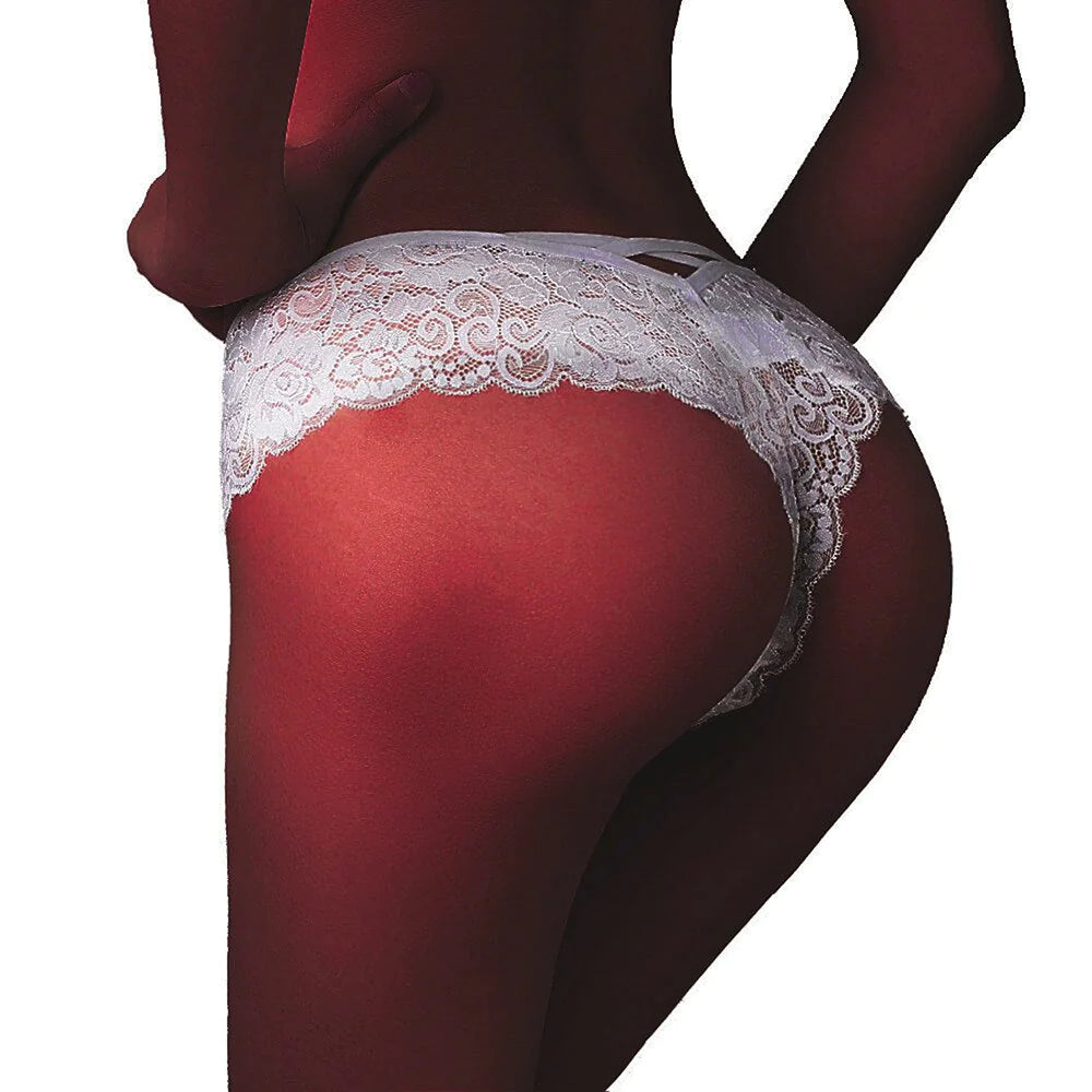 4-Pack Plus Size Lace Lingerie Briefs and Thongs