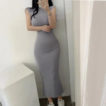 Flaunt Your Style with Our Sexy Turtleneck Midi Dress - Perfect for Summer Parties!