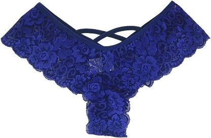 4-Pack Plus Size Lace Lingerie Briefs and Thongs