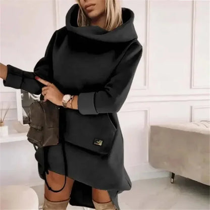 2024 Black Hoodie Dress for Women