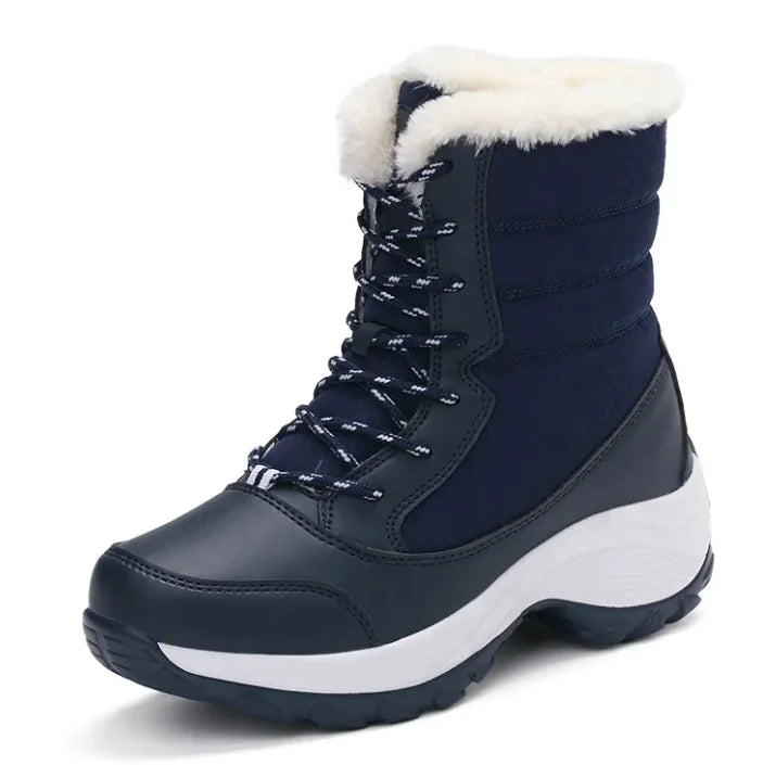 Cozy High-Top PU Leather Sneakers