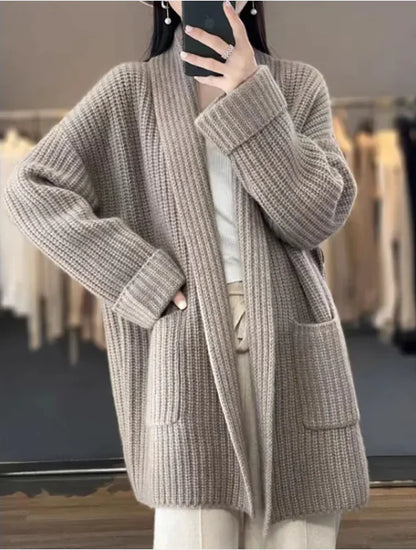 Curvy Comfort Mid-Length Cardigan